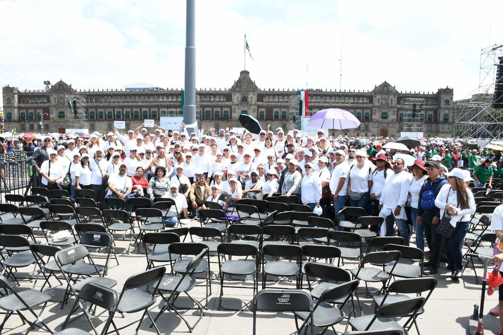 Asamblea informativa de la presidenta Claudia Sheinbaum Pardo en el Zócalo de la Ciudad de México 